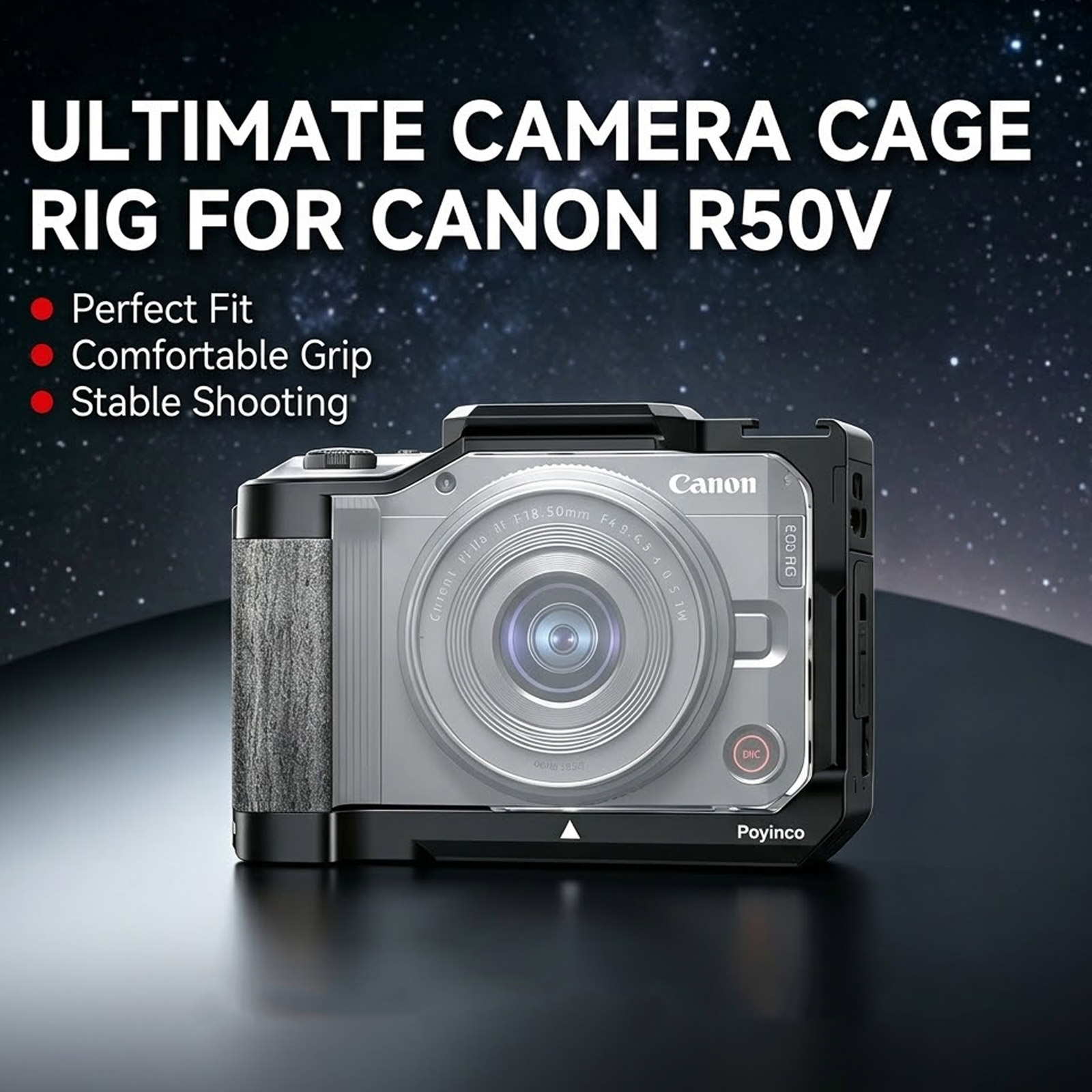 Canon Camera Eos R50 - โครงครอบกล้องอะลูมิเนียมอัลลอยสำหรับ Canon EOS R50 V พร้อมระบบป้องกัน