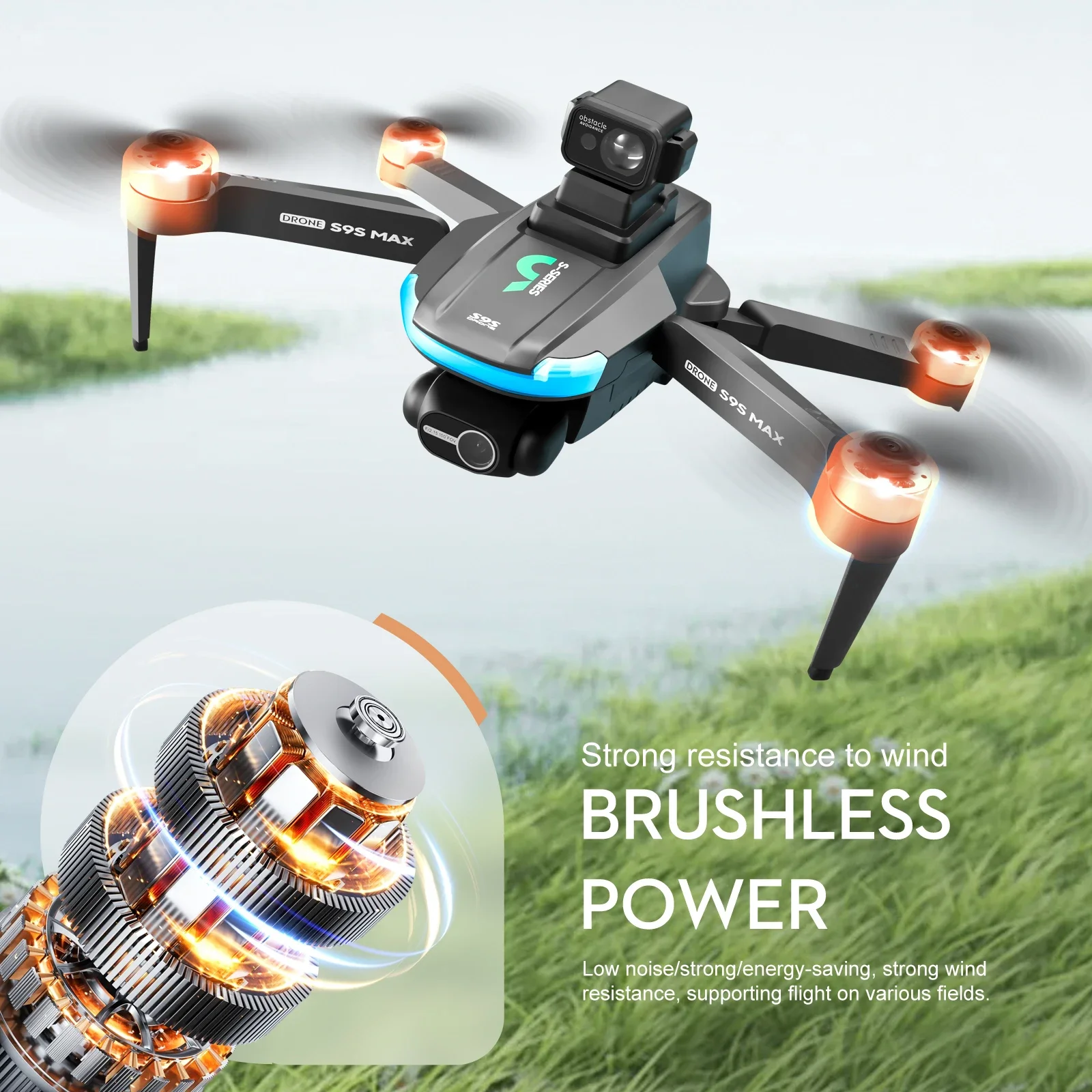 ใหม่S9S MAX MINI Drone 4K 2 แก - Drone Aerial Photography บทวิจารณ์และราคา