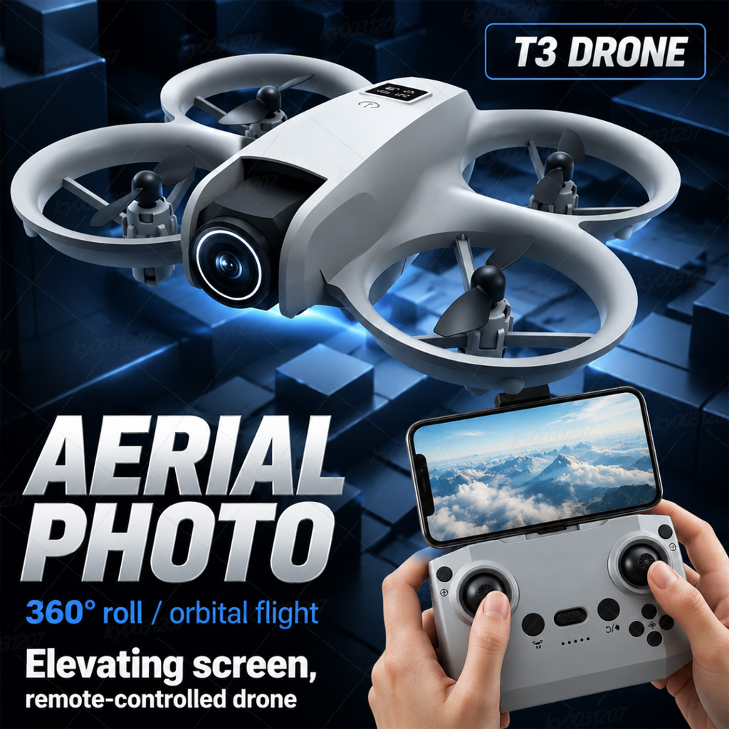 โดรน NEW T3 Mini 8K กล้องคู่ W - Drone Video Production บทวิจารณ์และราคา
