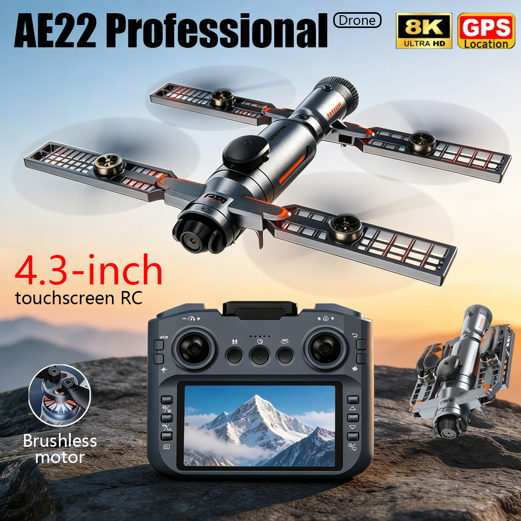 โดรนพับได้รุ่นอัพเกรด AE22 PRO - Drone Video Production บทวิจารณ์และราคา